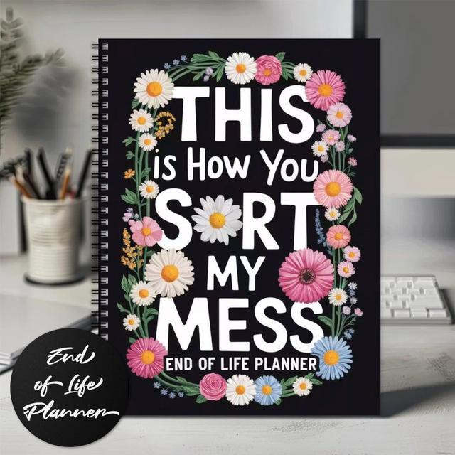 TEMU End Of Life Planner Spiral Notebook - Guided Final Arrangements Workbook For Will Preparation, Last Wishes, - , Peace Of |decorative Notebook|paper Quality