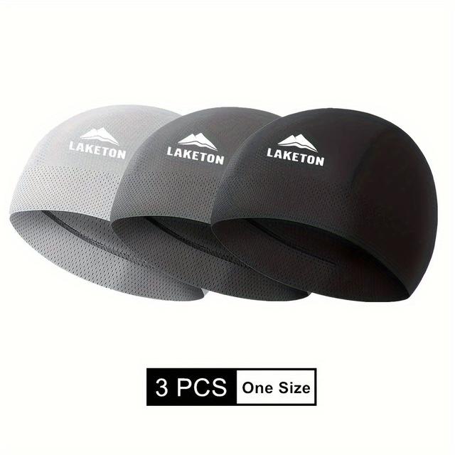 TEMU （3個セット）夏用メンズ高弾性軽量吸汗速乾ランニングアウトドアスポーツサイクリングキャップ