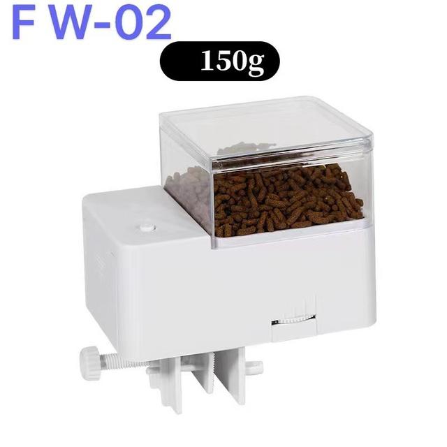 TEMU เครื่องให้อาหารปลาอัตโนมัติ 150 กรัม อุปกรณ์ตู้ปลา เครื่องป้อนอาหารปลา