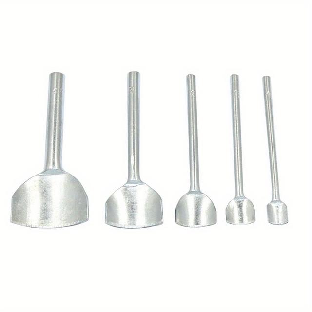 TEMU 5pcs Leather Tools Craft Half-round Cutter Punch For Crafting Strap Belt, Wallet And Bag, 5-40mm
