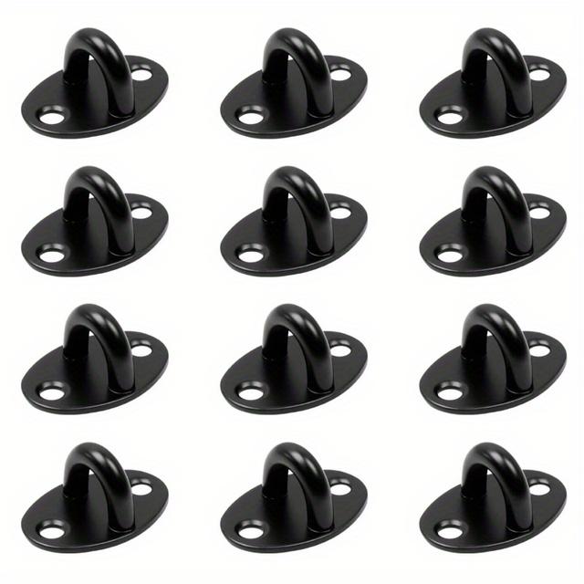 TEMU 12-teiliges Edelstahl U-Haken-Set polierte Deckenhebeaugenplatte für Seile, Ketten, Schränke und Meeresstühle – langlebiges Metallgehäuse mit schlanker Oberfläche