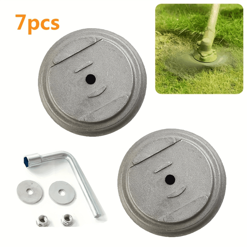 TEMU 7pack Electric Lawn Mower Blade Base Set | Sturdy Replacement Guard Cover, Parts For Garden Tools | Additions For Lawn Mowers, Equipment For Outdoor Gardening