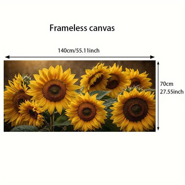 TEMU 2D/플랫 1개 27.55인치*55.11인치/70cm*140cm 무테 현대식 목재 벽 캔버스 그림, 거실 및 침실 장식용 모던 캔버스 포스터, 프레임 없음