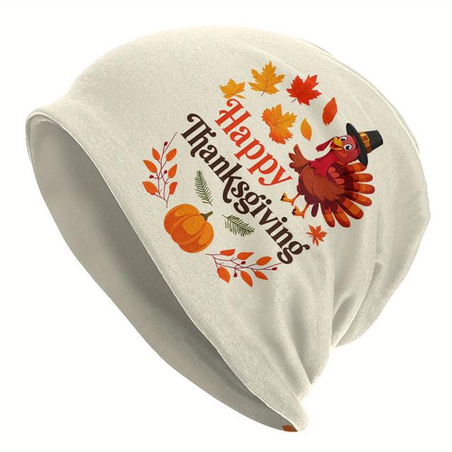 TEMU Thanksgiving Beanies Caps Hat Fashion Bonnet Hats Men