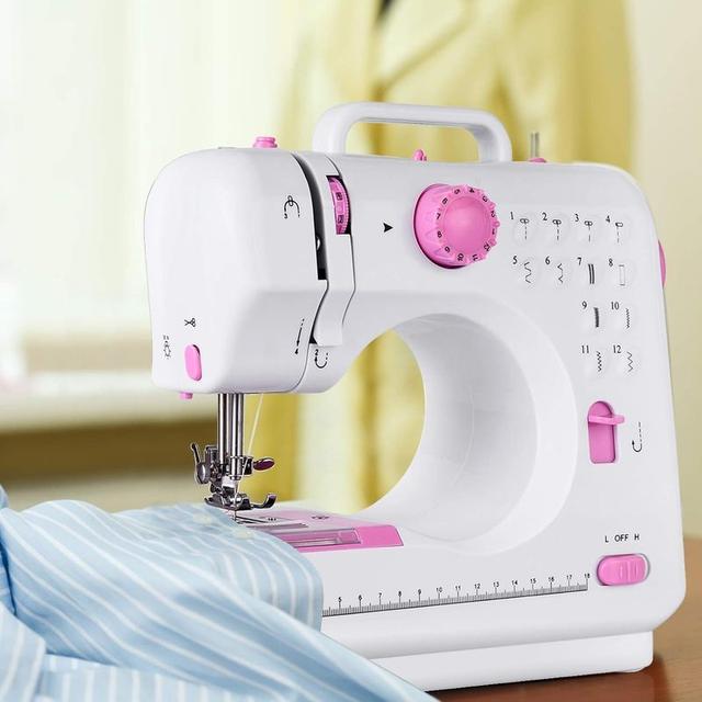 TEMU Ourlife Portable Electric Sewing With 12 Stitches Patterns, Adjustable Speed, Overlock, Sewing Machine Parents, Beginners, Hobbyists, Lightweight, , Repair, Diy, Crafting.