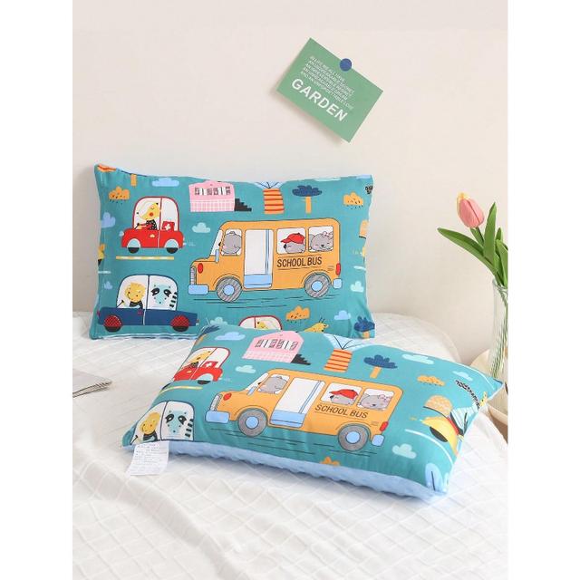 TEMU 1pc 1pcs Cute Cartoon Animal Print Pillow Spa Deep Sleep Pillow Dormitory Neck Support Pillow Single Pack Sleeping Pillow Couple Edition