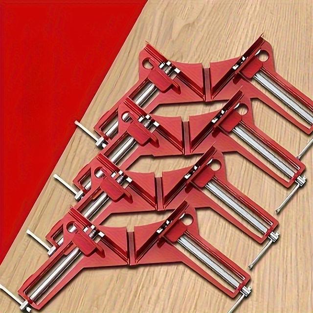 TEMU Set Of 4 Corner Clamps For 90-degree , Suitable For Holding Picture Frames, Glass, And For Woodworking