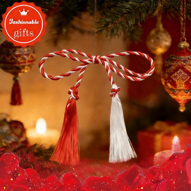 TEMU 2pcs 2pcs Handmade Tassel Charms - Martisor 2026 Folk Good Luck Talismans, European Suitable For Jewelry Pairing, Gift Boxes, Wear For Parties & Daily, Fashion