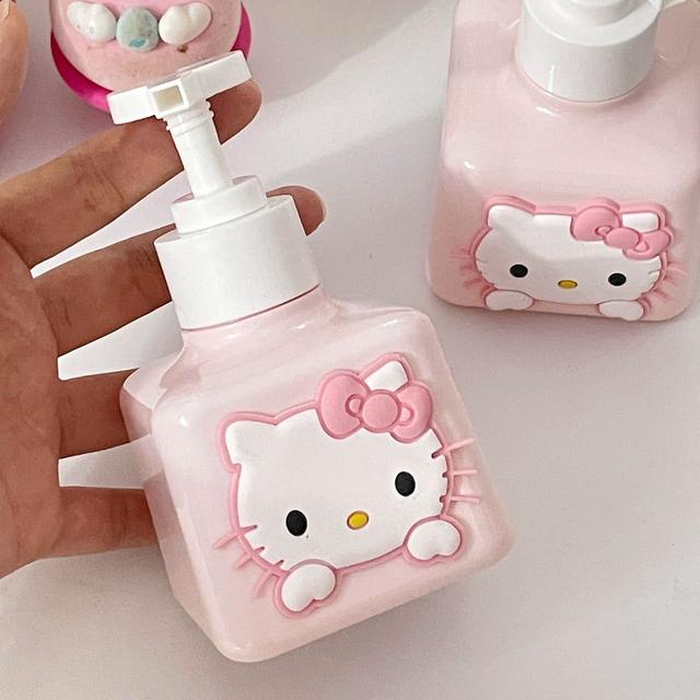 TEMU Boxing Cat Bottle - Adorable Design Featuring A Character, Refillable Hand Wash And Shower Gel Dispenser, Made From Sturdy Plastic, Suitable For Home, Travel, And Office Use