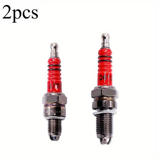 TEMU 2pcs High-performance Motorcycle Iridium Spark Plug For Most Motorcycles