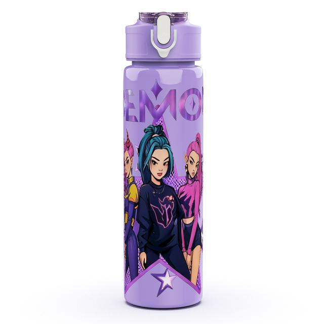 TEMU Large 25oz/750ml Leakproof Water Bottle With Dark Anime Design - Leakproof Lid, Durable Plastic Cup For Gym, Travel, For Home