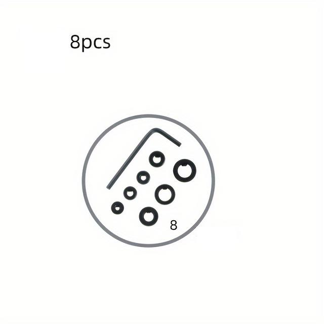 TEMU 8 darabos fém fúrószár készlet mélységkorlátozó gyűrűvel, állítható, fekete oxid véggel, készült, és tartalmaz egy imbuszkulcsot a és egyenletes lyukméretekhez.