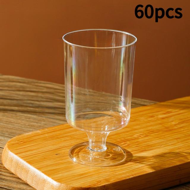 TEMU 20pcs/40pcs/60pcs 120ml/4.06oz Stemmed Dessert Cups | Versatile Cups For Mousse, Pudding, Yogurt & Ice Cream | Perfect For Dessert Displays, , Appetizers & Mini Cocktails