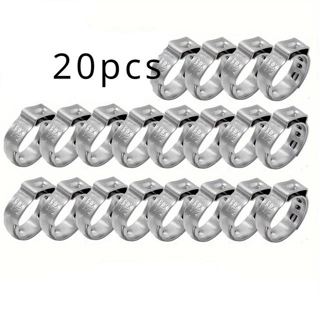 TEMU Durable And Reliable 1/ 2 Inch Pex Cinch Clamps Rings - Made Of 304 Stainless Steel For Long-lasting Use