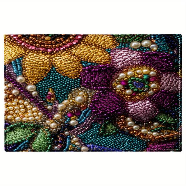 TEMU مجموعة من 4 قطع لزينة طاولة بقياس 12x18 بوصة / 30x45 سم، صورة مقربة لحقيبة مزخرفة بالخرز، مثالية لديكورات المنزل الريفي للطاولات في الأعياد SY31706636