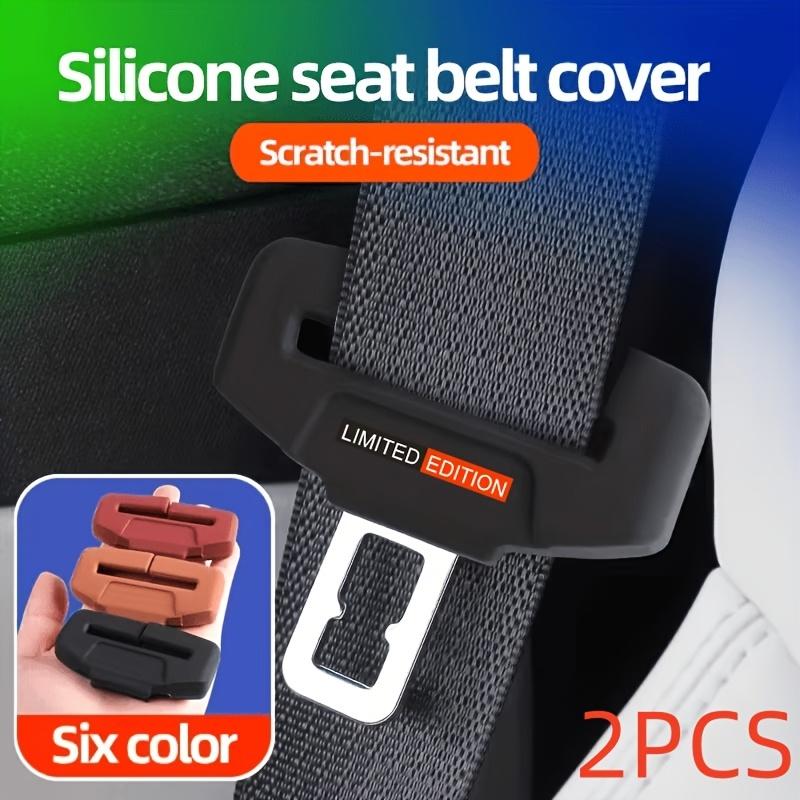TEMU 2pcs Edition Car Seat Belt Protector- Scratch-resistant And Wear-resistant, Suitable For Most Car Models(trucks, Suvs)