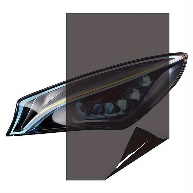 TEMU 11.81inch X 59.06inch Car Headlight And Tail Light Film - Premium Vinyl Wrap, Easy To Apply, Durable & Waterproof, Enhances Vehicle Appearance, Stylish Auto Accessories With High-quality Adhesive