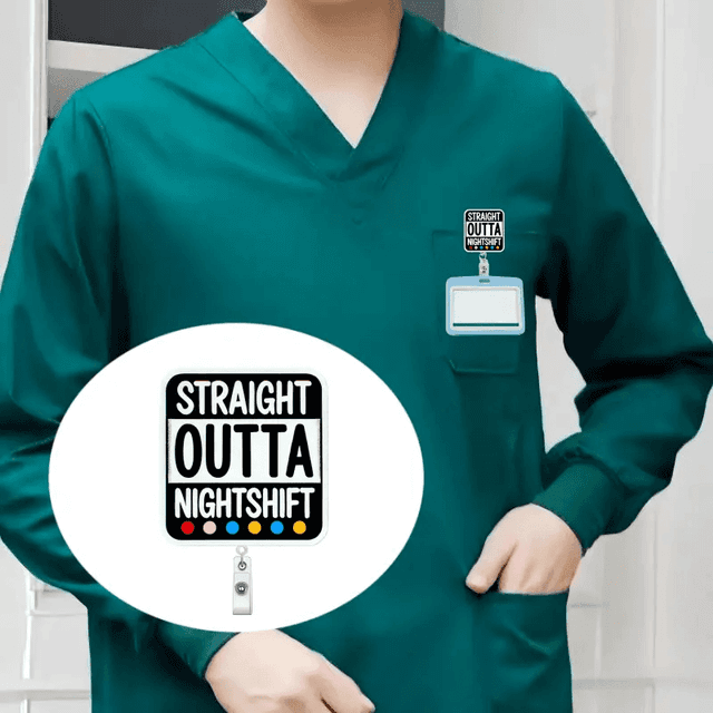 TEMU 2d Retractable Id Badge Holder ' ' Featuring A Vibrant Heart Anatomy Design - A Sturdy Acrylic Clip Suitable For Nurses, Doctors, And Medical Students, Ideal For Nurse Badge Reels