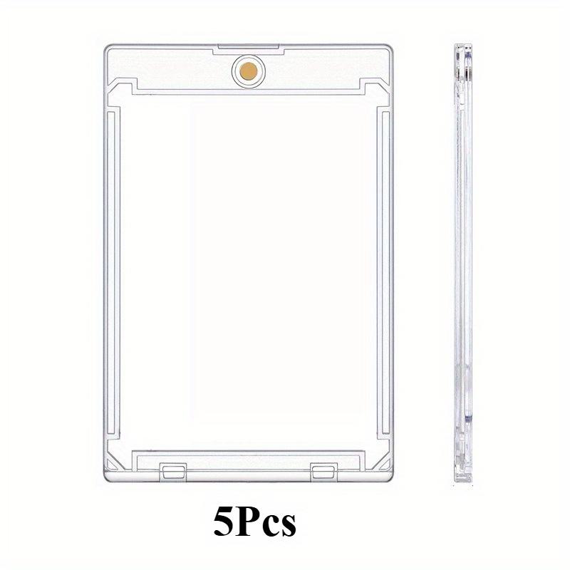 TEMU 1 Magnetic Card Holder, 35pt Card Holder, U-v Protectors Hard Plastic For Trading Cards, Magnet Case, Sports, Football, Baseball Cards Holder