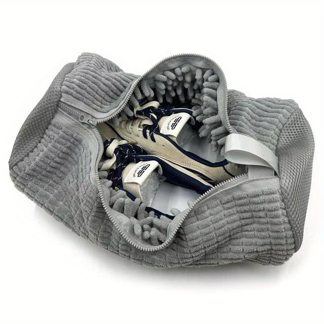 TEMU Набір мішків для прання взуття (7X15 дюймів, сірий), для прання взуття, підходить для більшості розмірів і типів взуття в пральних машинах і сушарках, мішки для прання