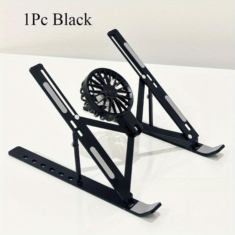 TEMU 1pc Laptop Stand, Foldable Aluminum Alloy Portable Adjustable Notebook Holder With Cooling Function