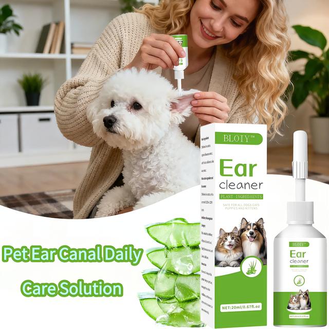 TEMU Professional Pet Ear Cleaner | Quick Dissolving, Plant Extract Deep Cleaning, Long- For Dogs And Cats | Essential For Pet Owners