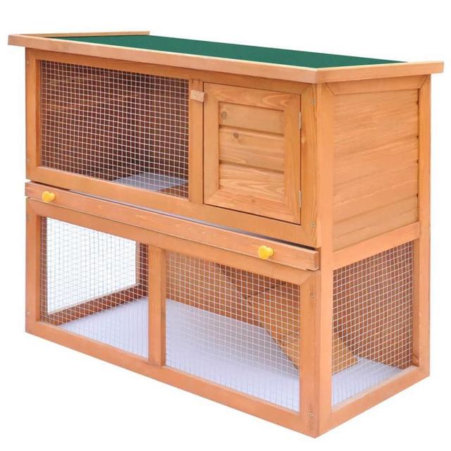 TEMU Rabbit Hutch Small Animal House Rabbit Hutch 1 Air Circulation, With The Characteristics Of Being Sturdy, Durable, And Not Easily Damaged