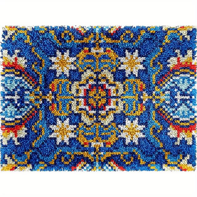 TEMU Latch Hook Craft Kits Diy Latch Hook Kits Diy Tapestry Carpet Rug Making Adults Beginners Home Decor Gift