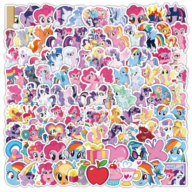 TEMU 120pcs Pony Stickers Ins Wind Ledger Decoration Phone Luggage Stickers, Perfect For Projects, Notepad Decoration Editor Ledger Handmade, Party Small Gifts, Wedding Theme Decoration