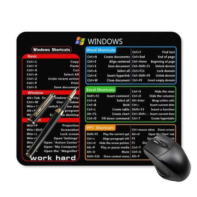 TEMU 1-pack Gaming Mouse Pad, Stylish Design For Women And Girls Rectangular Non-slip Rubber Desk Mat - 9.5 X7.9x0.12 Inches