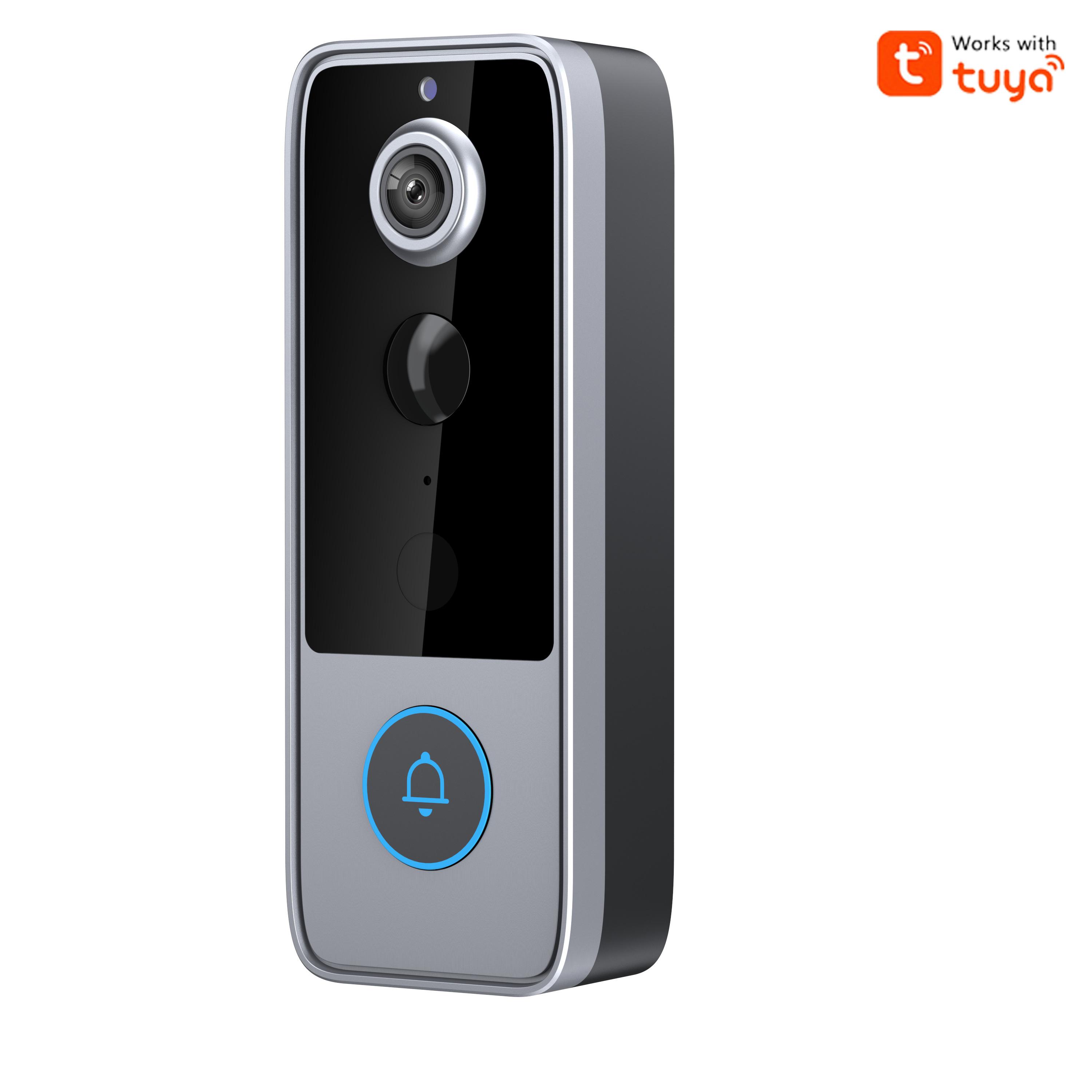 TEMU Video Doorbell, Smart Doorbell Camera, Ai Face Recognition And Motion Detection, 4000mah Battery, 1080p High-definition Video, Active Doorbell , With Night Vision, Audio