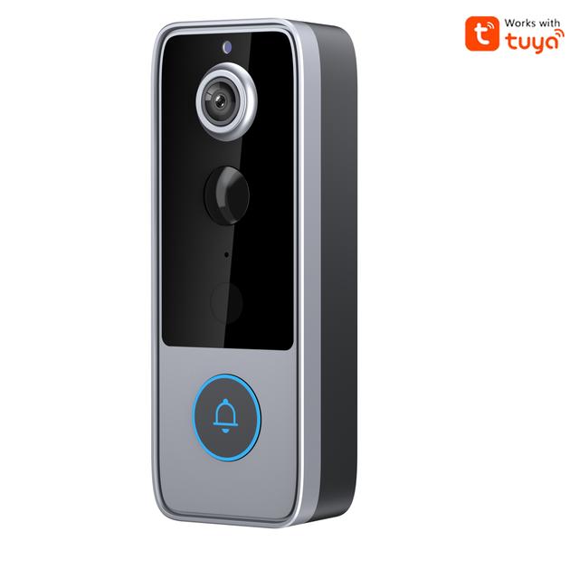 TEMU Video Doorbell, Smart Doorbell Camera, Ai Face Recognition And Motion Detection, 4000 Mah Battery, 1080p High-definition Video, Active Doorbell , With Night , Audio