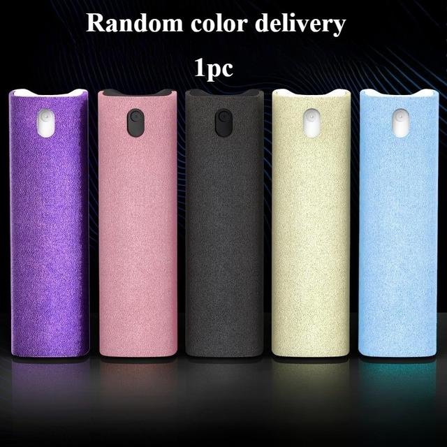 TEMU 1-pack 2-in-1 Microfiber Cleaning Kit With Spray Bottle | Durable Polyester Fiber, Non-abrasive, Ideal For Camera Lenses, Screens, And More - Includes Pc Case For Protection