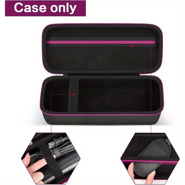TEMU Steamer Case Compatible With Jack & Rose/for Feppo/for Nesugar/for Kssvzz Portable Steamers, Handheld Carrying Storage Bag Organizer With Mesh Pocket For Additions-box