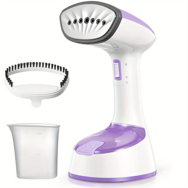 TEMU Folding Handheld Clothes Steamer, 20g/ Min Strong Steam Output, 25-sec -up, Garment Wrinkle Remover For Home, Office & Travel, Purple, By Yabano