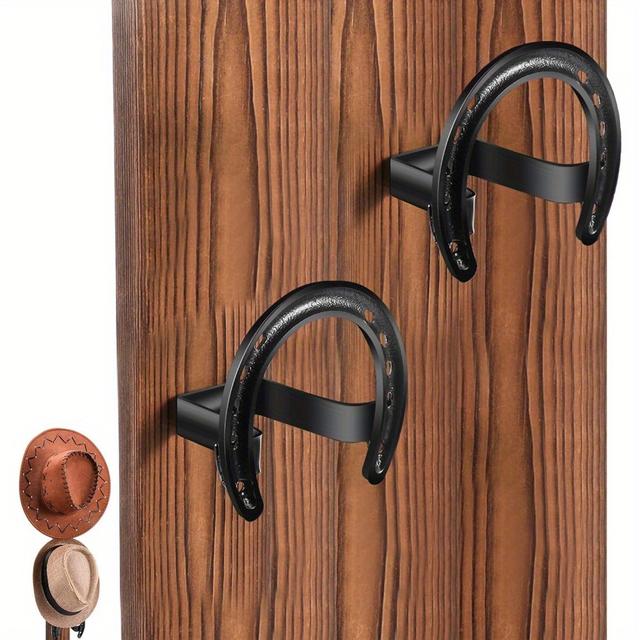 TEMU Cowboy Western Hoedrek Cowboy Hoedhaak Wandmontage Zwarte Hoed Display Rek Onderhoud Originele Vorm Muurdecoratie