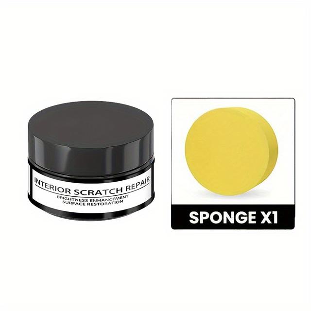 TEMU شمع تجديد الداخلية، تجديد الأجزاء البلاستيكية، شمع الجلد، زيت حماية الإطارات، إصلاح اصفرار السيارات السوداء وطلاء الكريستال النانوي - يزيل الخدوش بفعالية