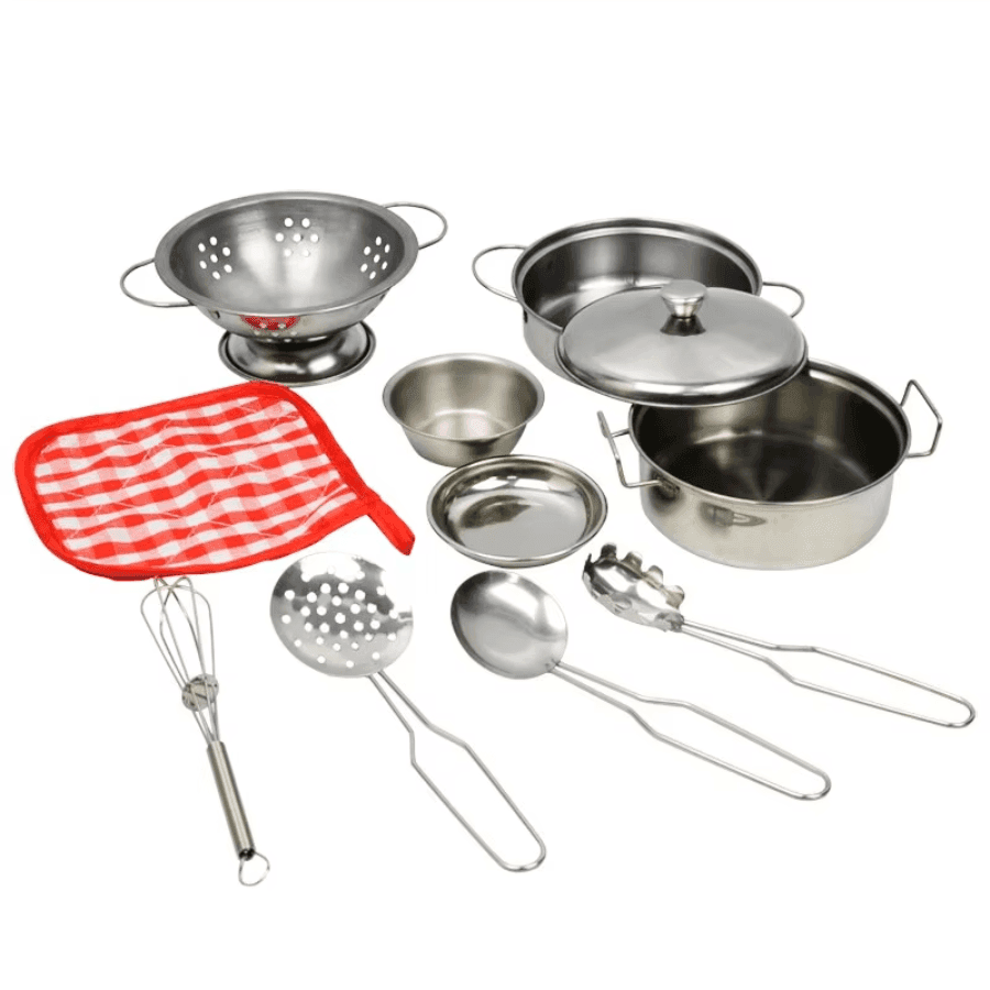 TEMU Mini Stainless Steel Kitchen Toys, Small Size Toy House Cooking Utensils Set For Kids, Educational Kitchen Experience Toys, Kitchen Toys For Kids, Random Colors