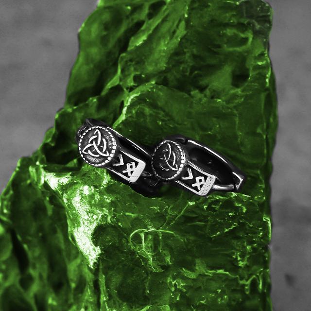 TEMU Celtic Retro Earrings, Amulets, Unisex Jewelry, Stainless Steel Earrings