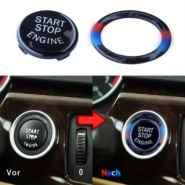 TEMU 1 Set Black Start Ring For E90 E92 E60 E70 3 5 X5 X6 Series Car Button Switch Replacement Part