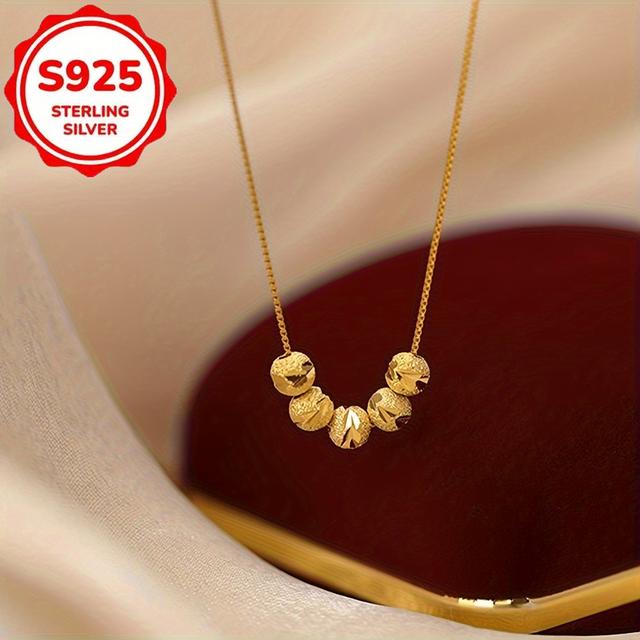 TEMU S925 Silver Fashionable And Elegant Bohemian Style Pendant Necklace - Suitable For Clothing And Women's Jewelry. Jewelry, Suitable For Casual Wear And Gift Giving