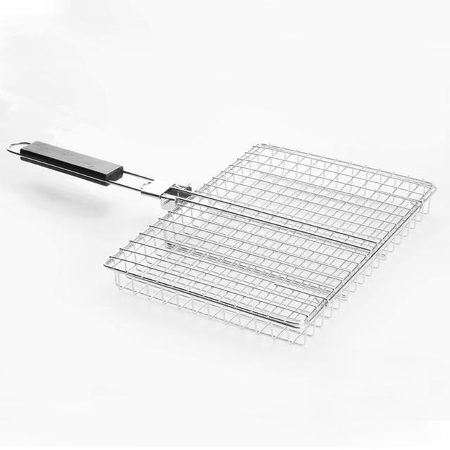 TEMU 1pc Carbon Steel Bbq Fish, Vegetable Bbq Tools, Outdoor Multifunctional Fish And Rack