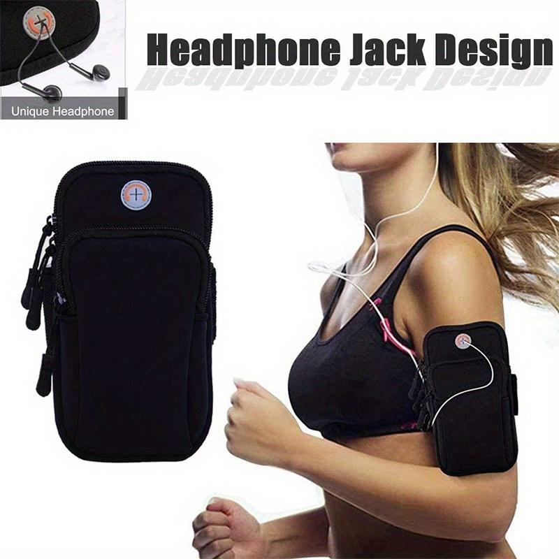 TEMU Waterproof Running Arm Bag With Closure - Universal Fit, Sweat-proof, , Sports , Adjustable - For Hiking And Workouts