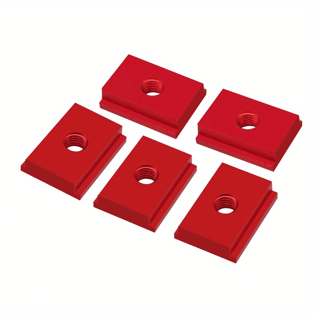 TEMU 5 unidades M6 M8 Porca de Ranhura em T T30 Rastreador Deslizante Bloco T Porcas Quadradas para Ferramenta de Carpintaria Jigs de Fixação de Ranhura de Parafuso