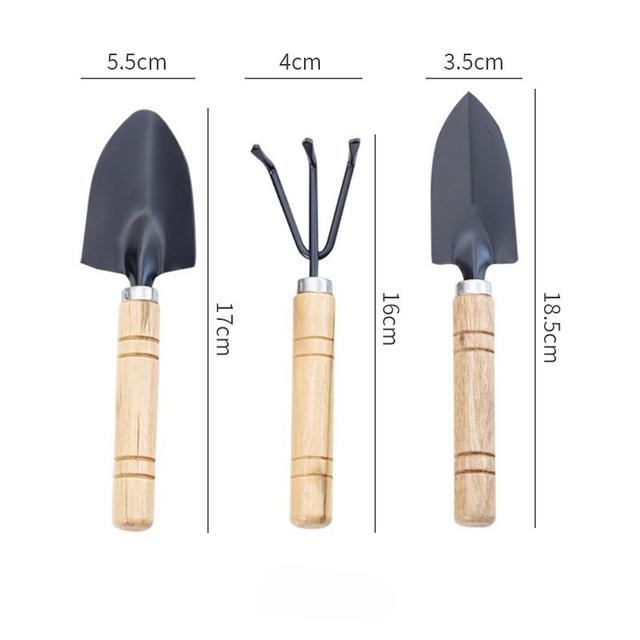 TEMU [3pcs Gardening Tool Set] 3pcs Manual Metal Trowel Set, Handheld Gardening Tools, For Flower And Vegetable Planting, Potting, Transplanting With No Electricity Required