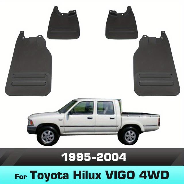 TEMU For Hilux 4wd 1995-2004 With Fender Mudguard 4pcs/set Guard Splash Flap Mudguards Car Additions