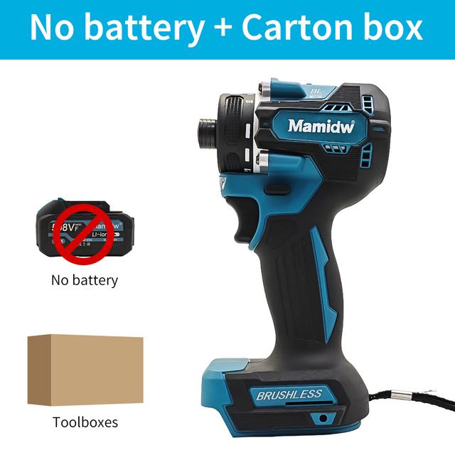 TEMU Brushless Impact Driver For Makita 18v (tool ) | 380n.m Max Torque, Variable Speed And Led Light | Professional And Use, For Construction And