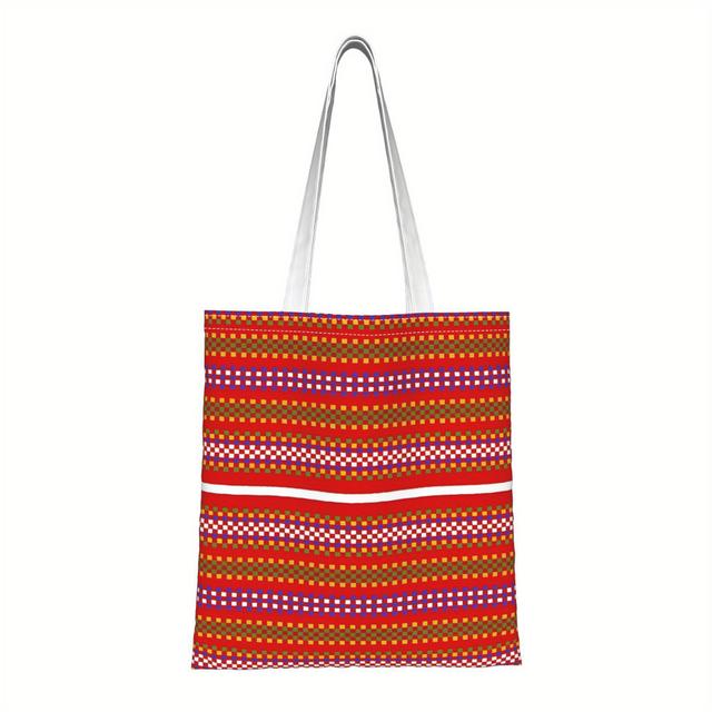 TEMU Sash Drawstring Daily Tote Bag Reusable Shopping Bag With Handle