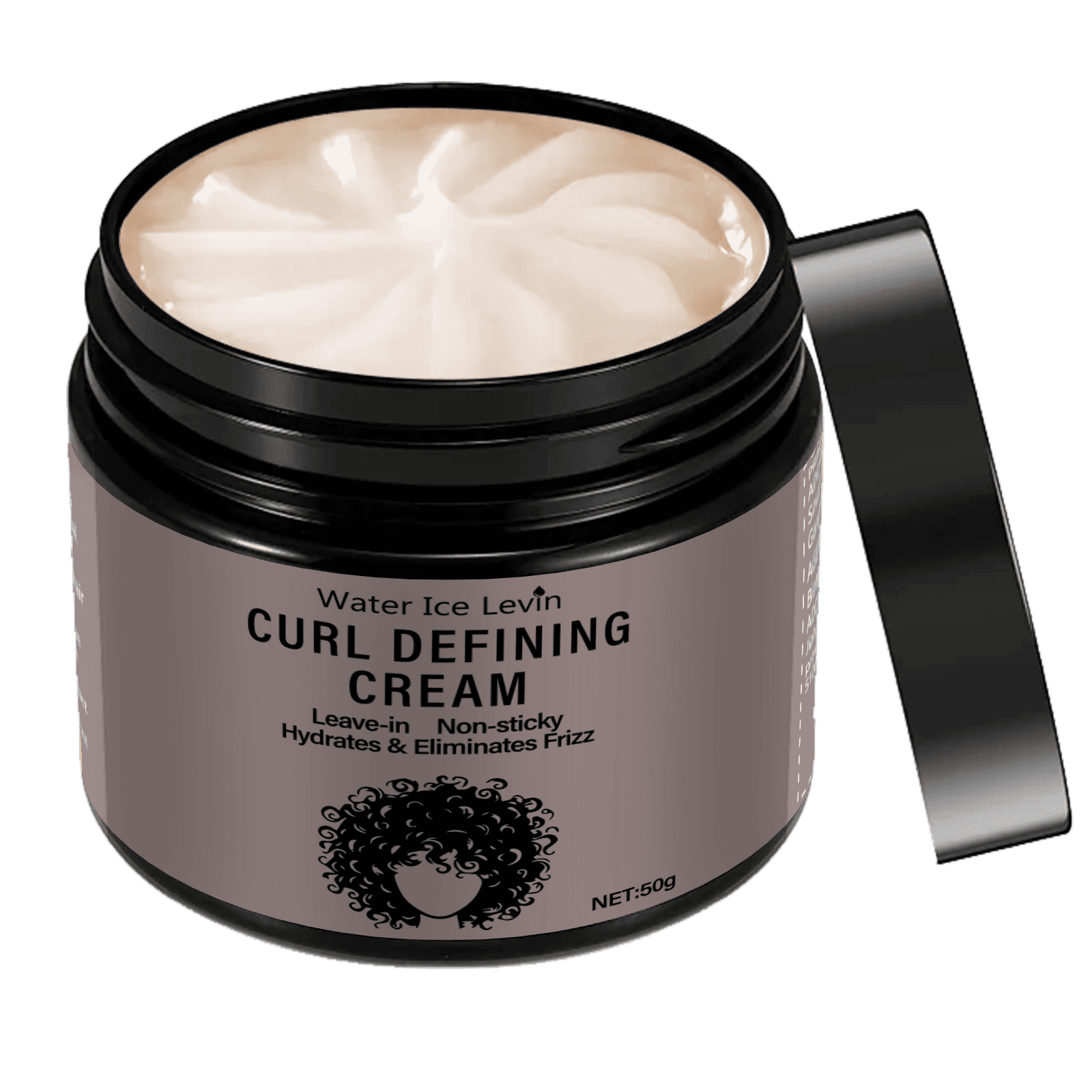 TEMU Defining Cream, Moroccan Nut Oil For Long-lasting , , Lasting Elasticity, Moisturizing And Styling Hold, Suitable For Wavy And Curly Hair