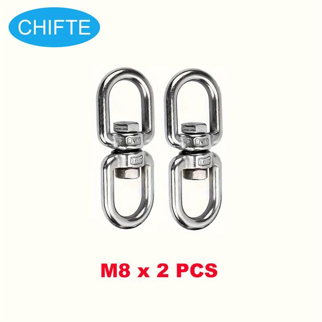 TEMU Két fajta 8-as forgó csatlakozó gyűrű, elérhető öt méretben: M4/M5/M6/M8/M10, univerzális forgó gyűrűk, lánc csatlakozó gyűrűk